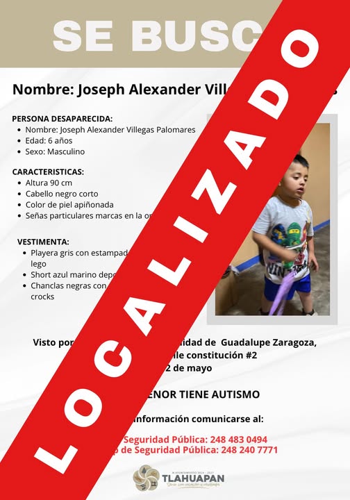 El pequeño ya fue localizado y se encuentra a salv (#117)