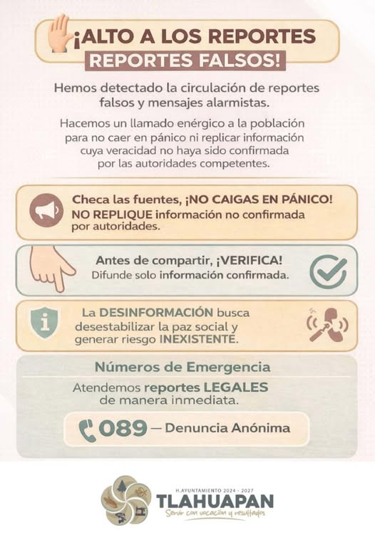 Se ha detectado la circulación de reportes falsos (#230)