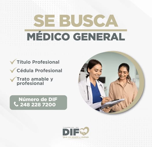 Vacante disponible para médico o médica con título (#238)