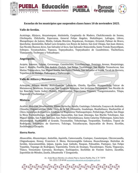 El H. Ayuntamiento de Tlahuapan informa a la ciuda (#387)